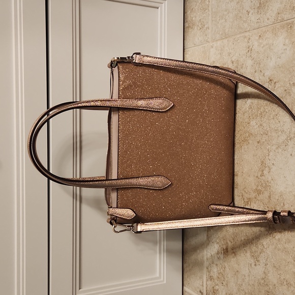 kate spade rose gold glitter purse - Picture 3 of 4
